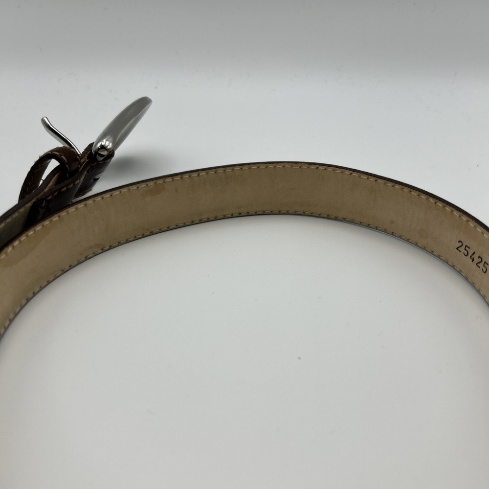 Aureum Collective Women's Belt #8 25425 XS/S Italian Leather Brown - Picture 3 of 4